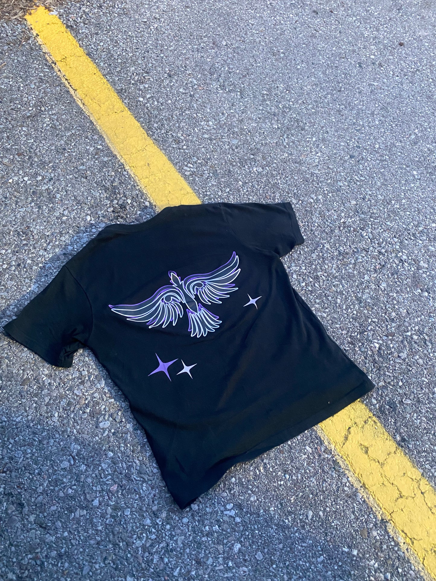 Purple Wings Graphic Tee